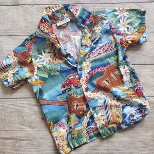 Vintage Bishop St Hawaiian Print Shirt